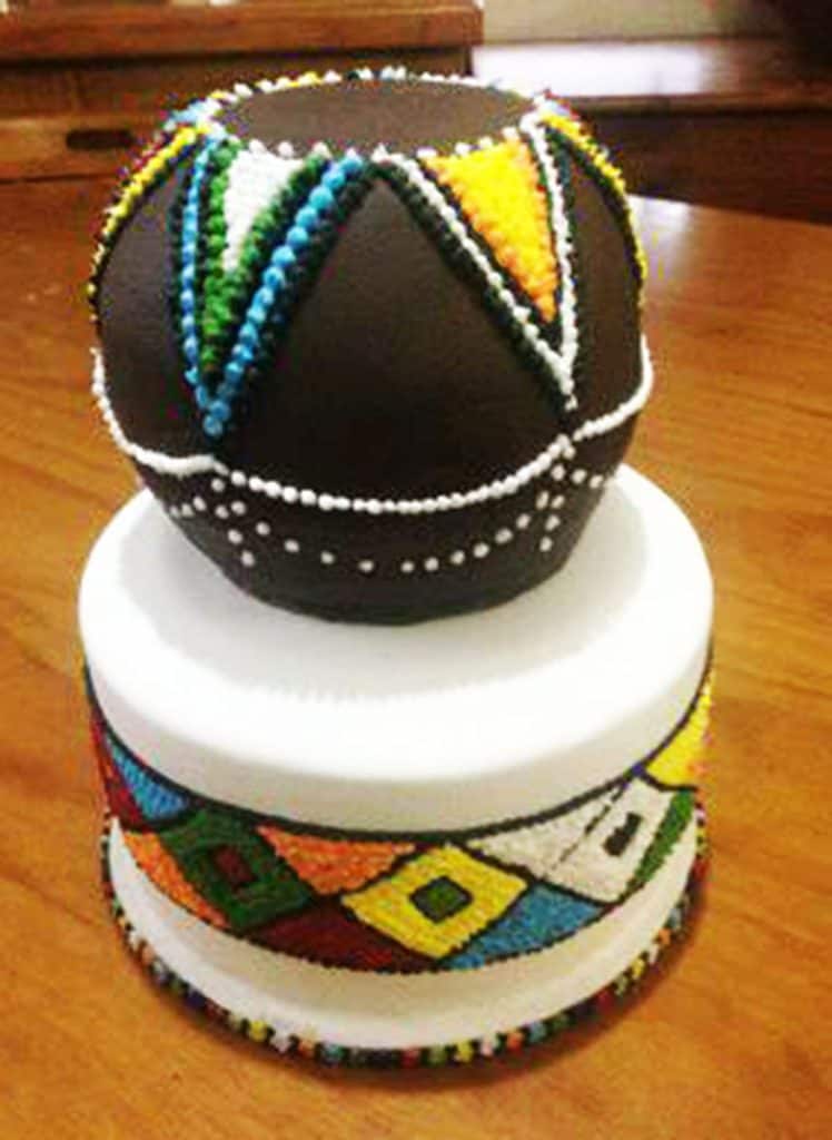 Traditional Zulu wedding cake in Howick KZN Midlands